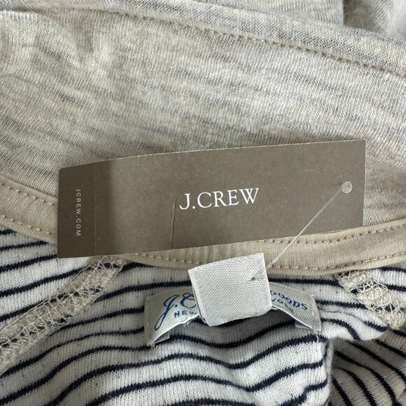 J. Crew Double Knit Half Zip Pullover Mens Small Beige Cotton NWT TP-3499 - Picture 8 of 11